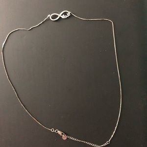 Sterling Silver Infinity Love Necklace